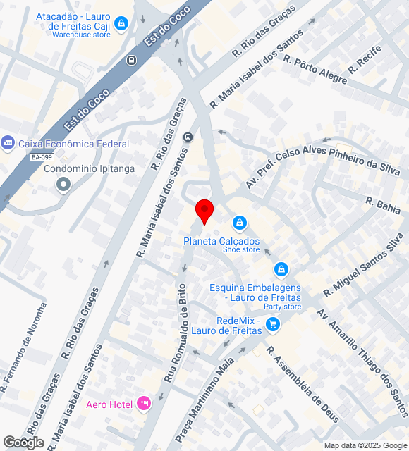Mapa da localização