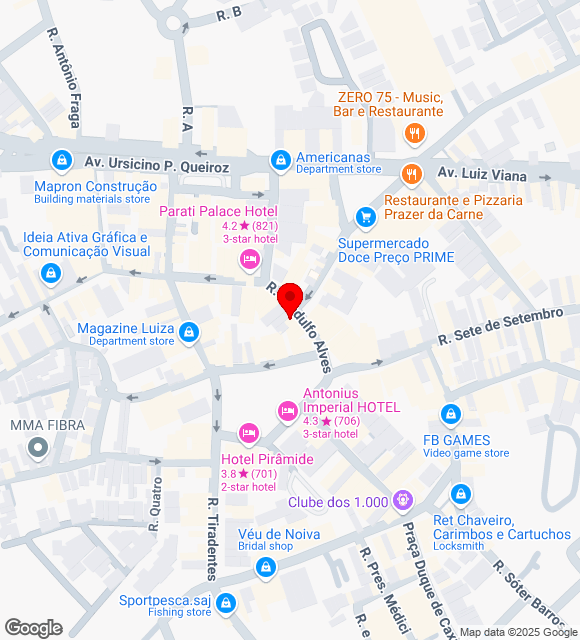 Mapa da localização