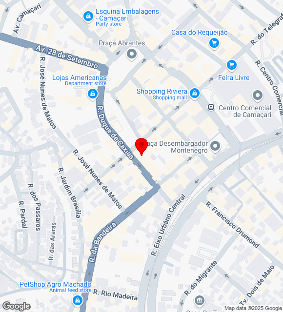 Mapa da localização
