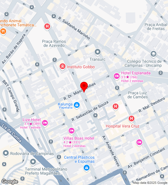 Mapa da localização