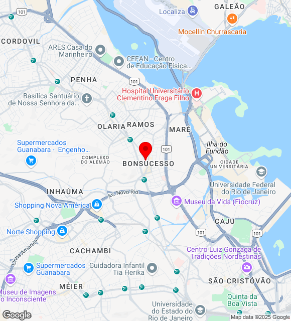 Mapa da localização