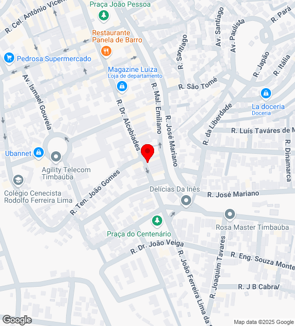 Mapa da localização