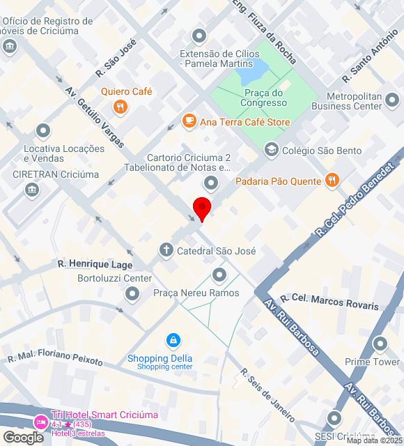 Mapa da localização