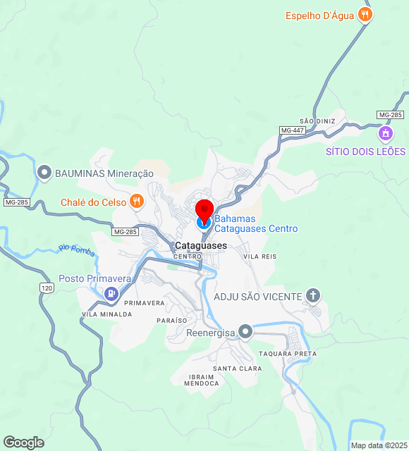 Mapa da localização