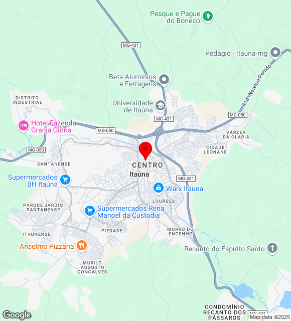 Mapa da localização