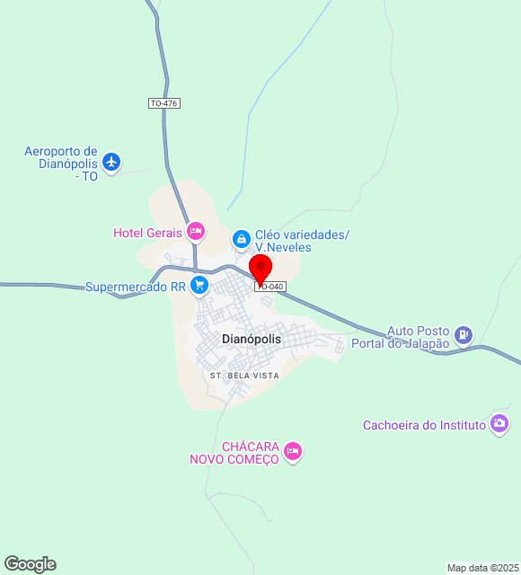 Mapa da localização