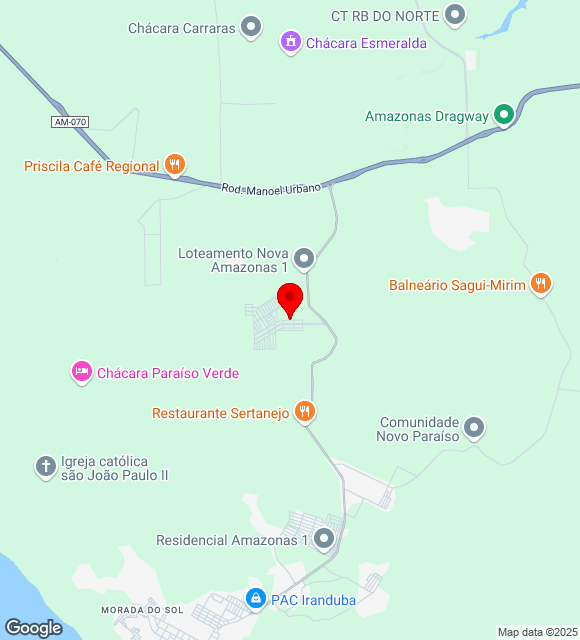 Mapa da localização