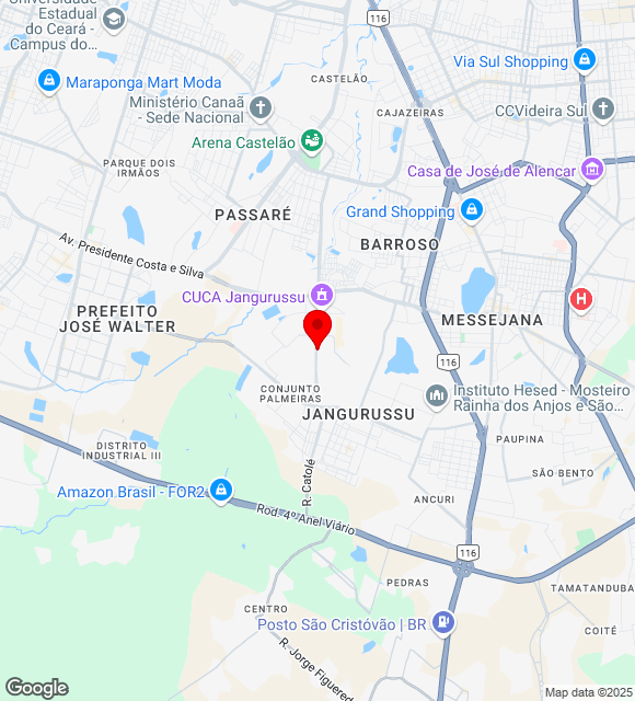 Mapa da localização