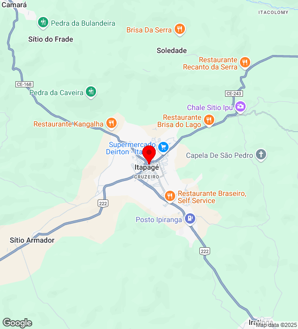 Mapa da localização