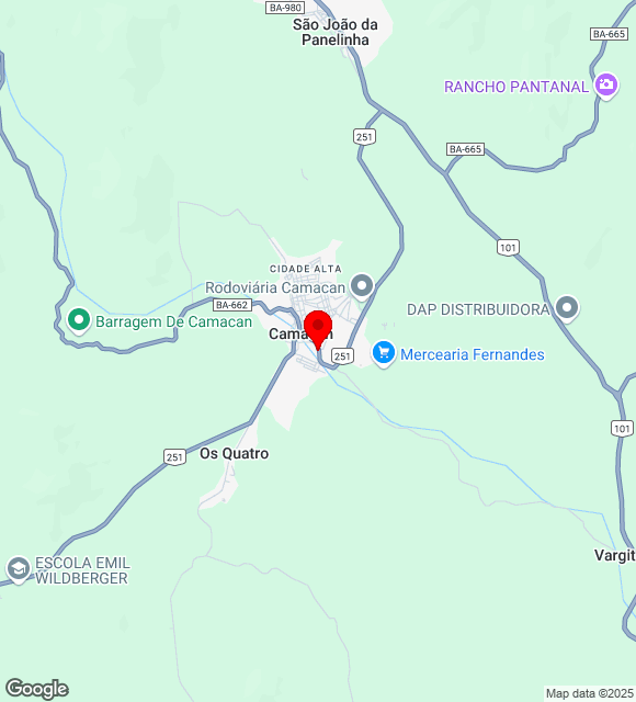 Mapa da localização