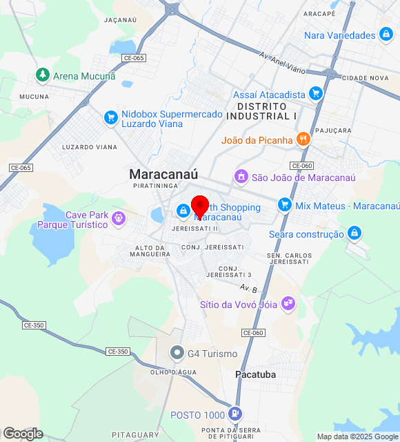 Mapa da localização