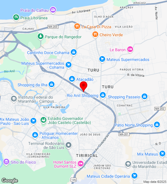 Mapa da localização