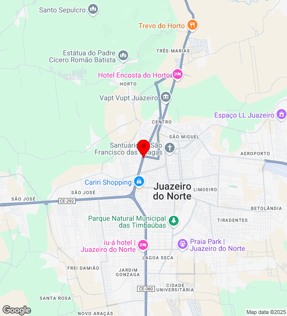 Mapa da localização