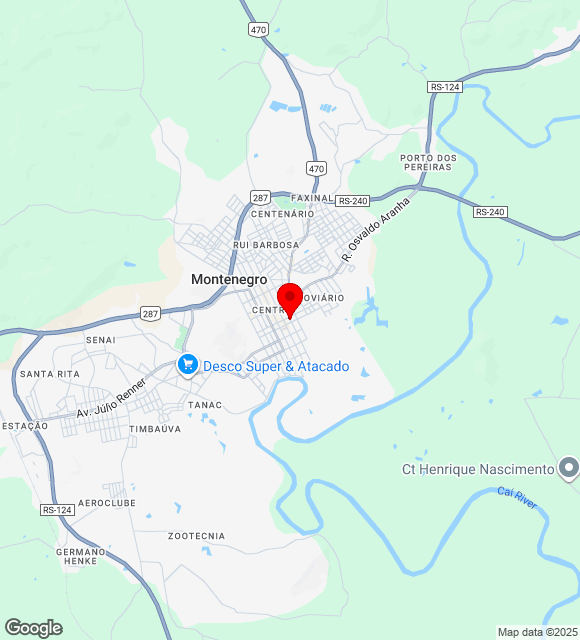 Mapa da localização