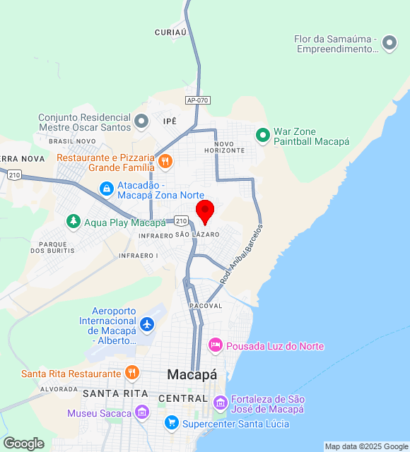 Mapa da localização