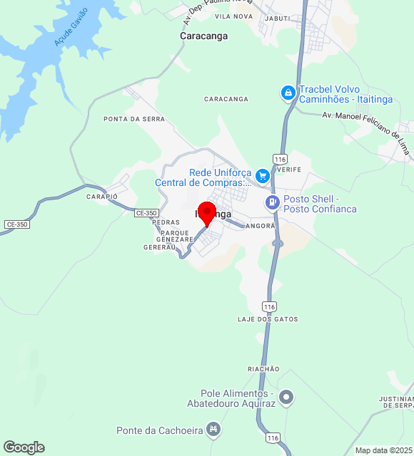 Mapa da localização