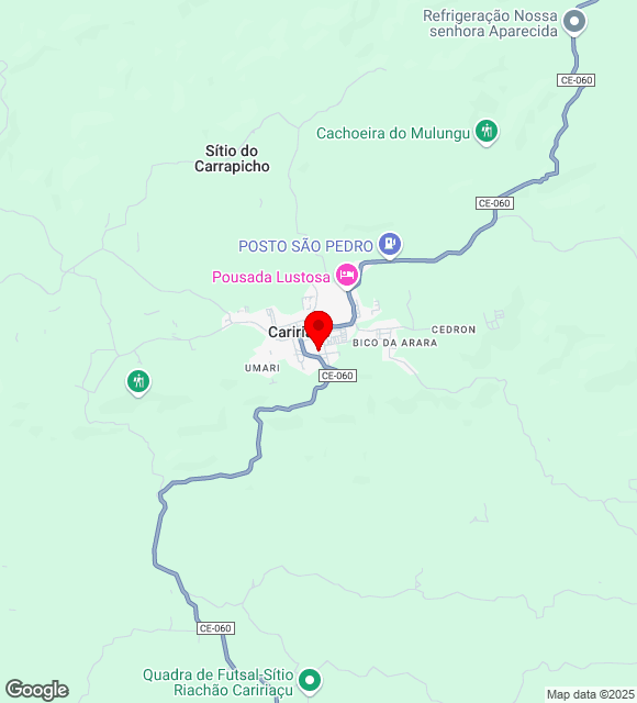 Mapa da localização