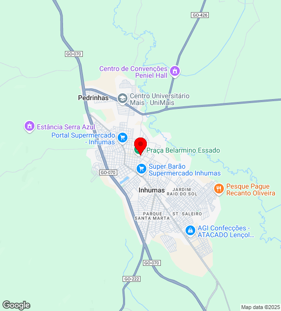 Mapa da localização