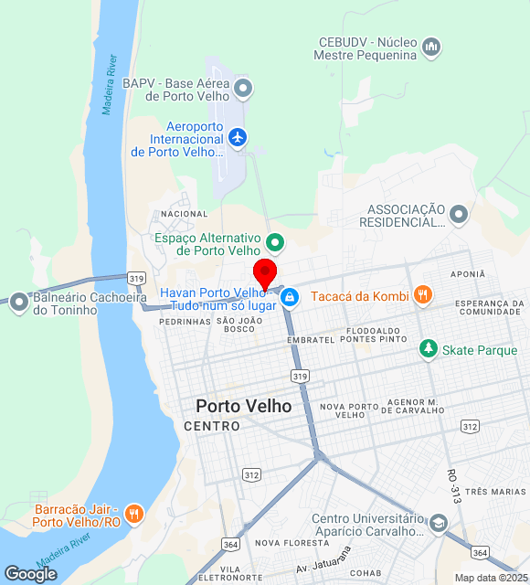 Mapa da localização