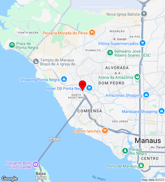 Mapa da localização