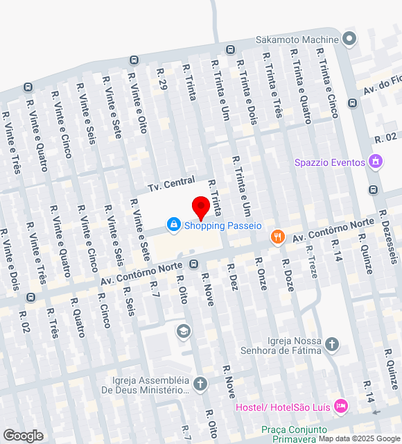 Mapa da localização