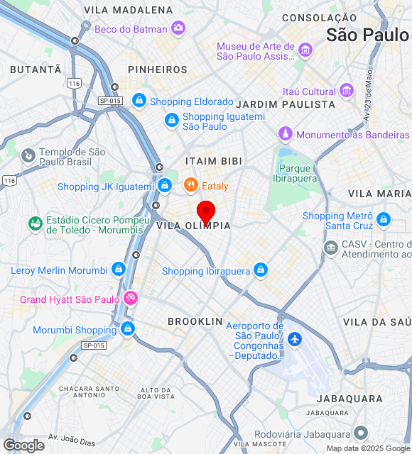 Mapa da localização