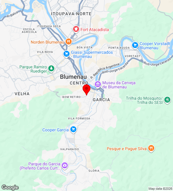 Mapa da localização