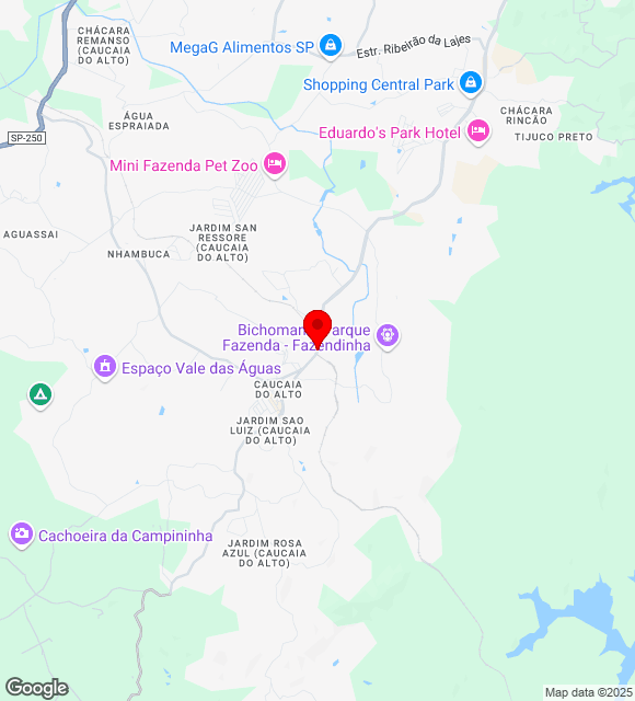Mapa da localização