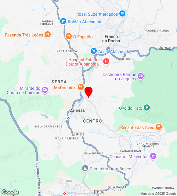 Mapa da localização
