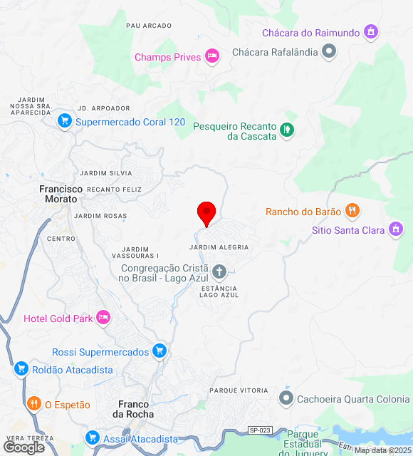 Mapa da localização