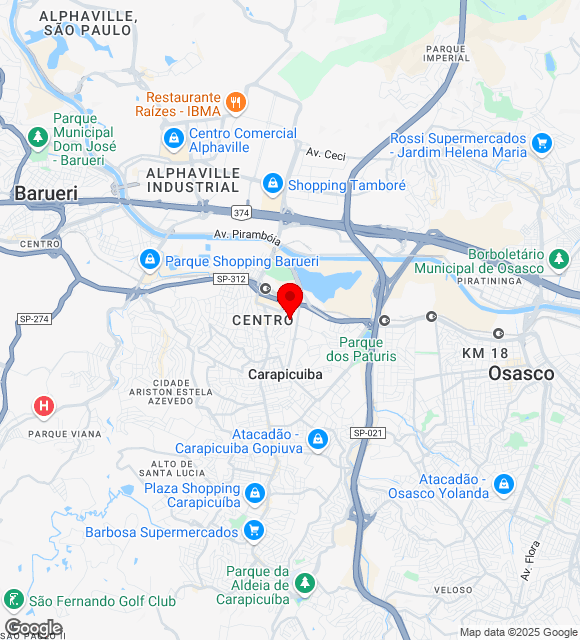 Mapa da localização