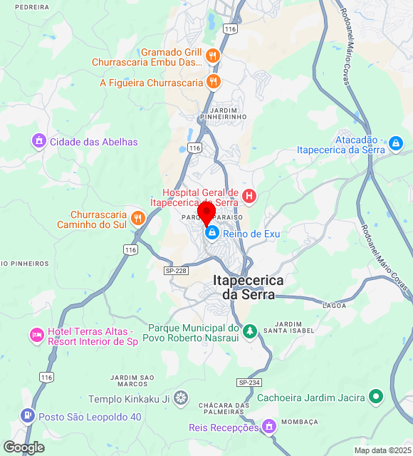 Mapa da localização