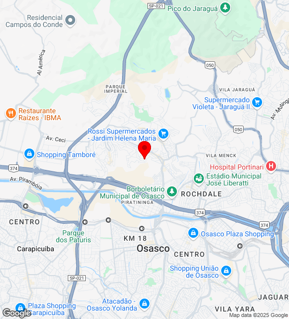 Mapa da localização