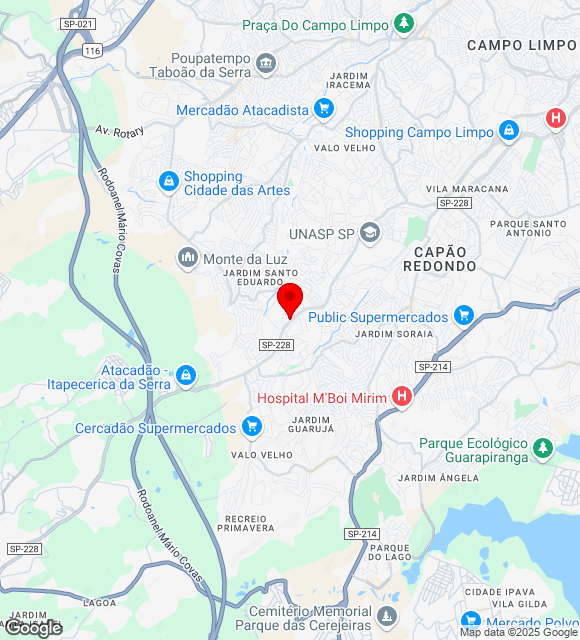 Mapa da localização