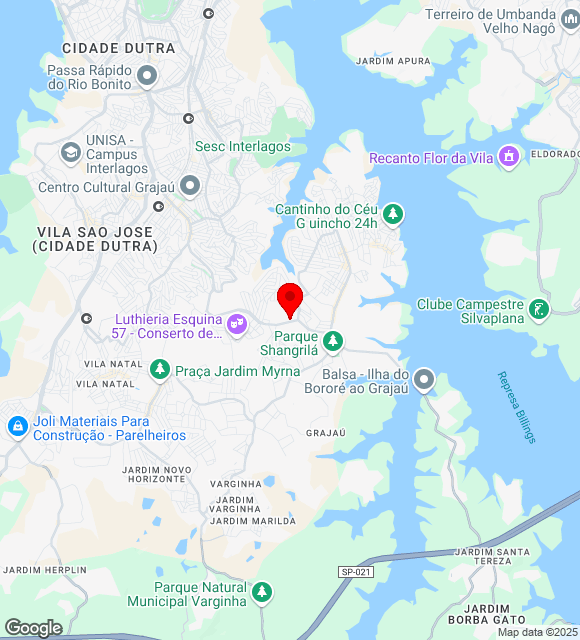 Mapa da localização