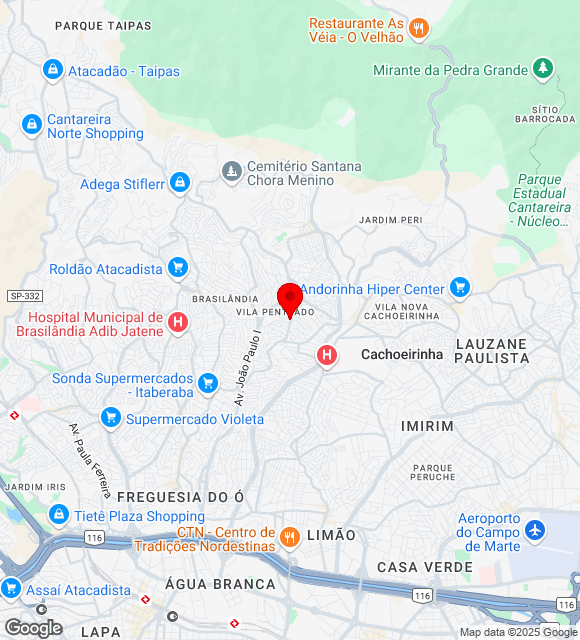 Mapa da localização