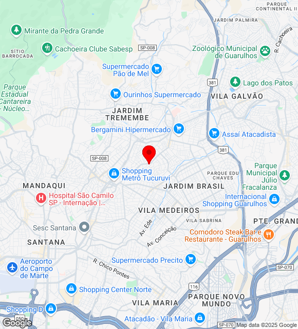 Mapa da localização