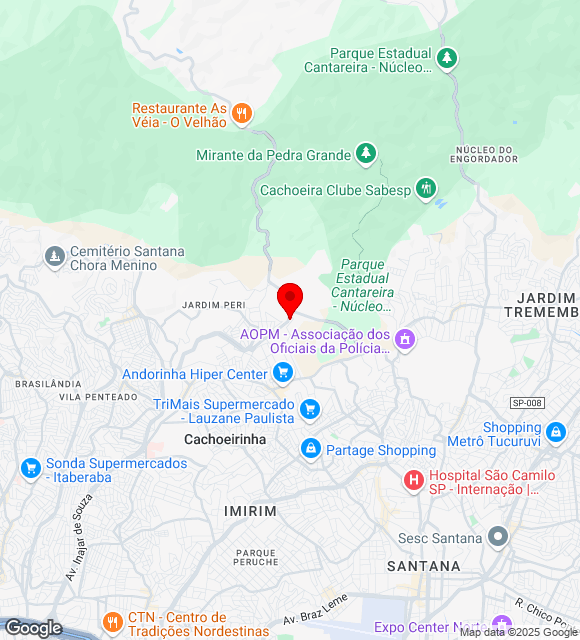 Mapa da localização