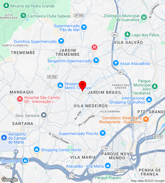 Mapa da localização