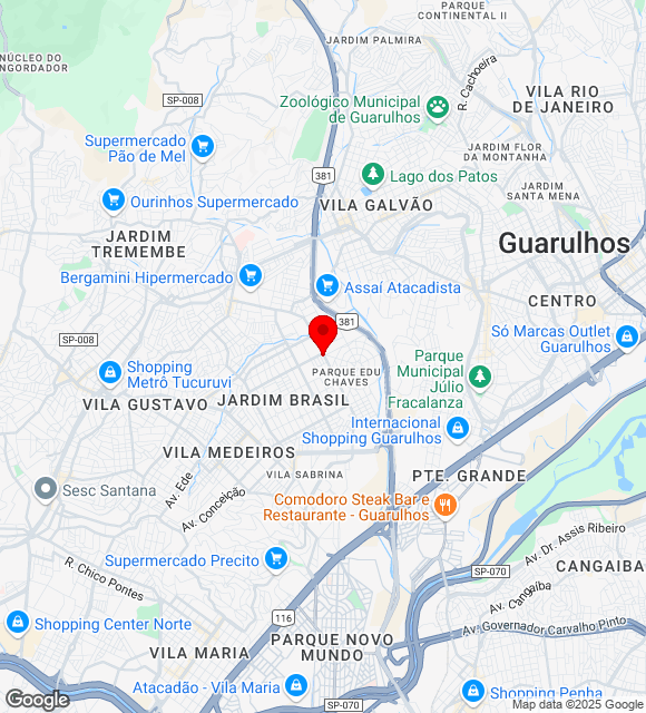 Mapa da localização
