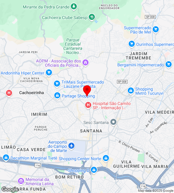 Mapa da localização