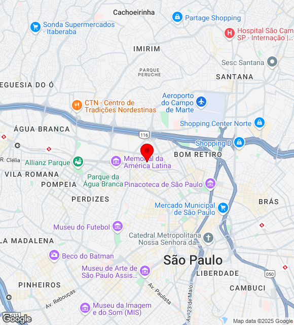 Mapa da localização