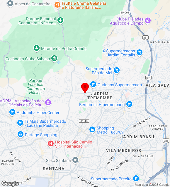 Mapa da localização