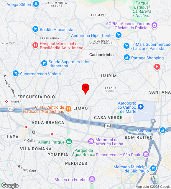 Mapa da localização