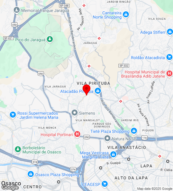 Mapa da localização