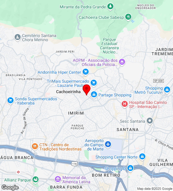 Mapa da localização