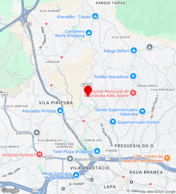 Mapa da localização