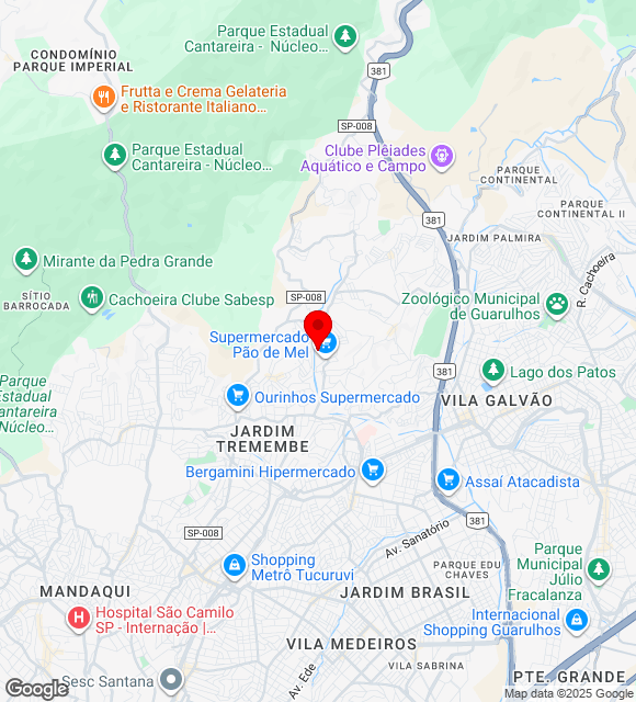 Mapa da localização