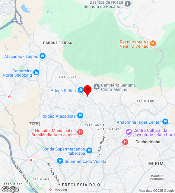 Mapa da localização
