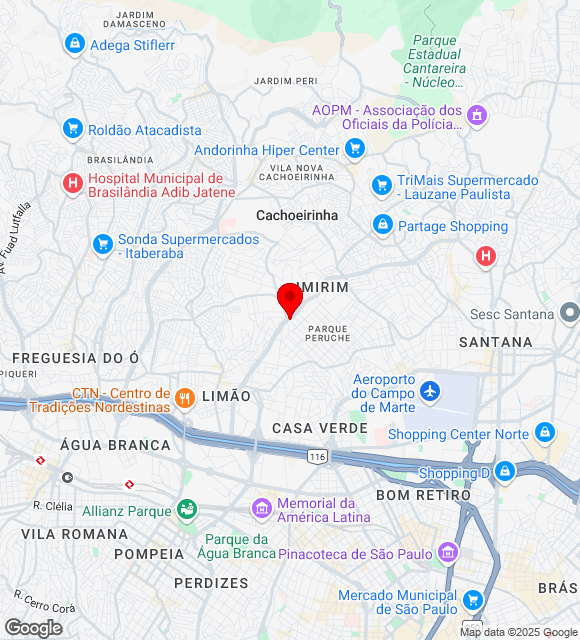 Mapa da localização